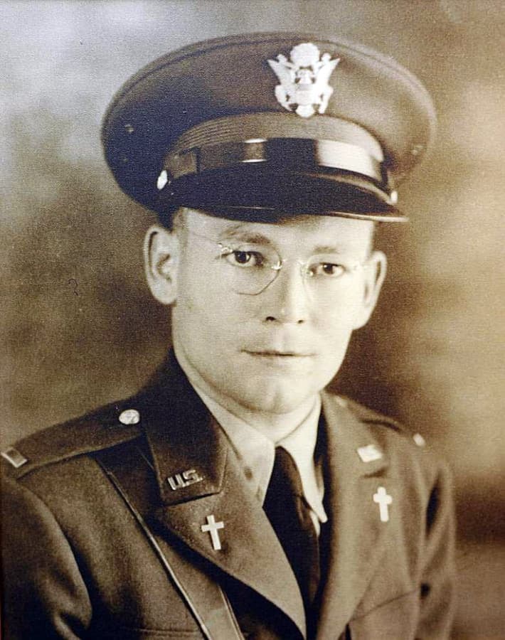 Lt. Joseph Verbis LaFleur, US Army Chaplain Corps (official US Army photo, 1941)