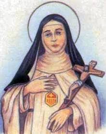 Detail Of An Italian Holy Card Of Blessed Colagia By Bertoni Date Unknown