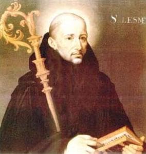 Detail From A 17Th Century Portrait of Saint Adelelmus Artust Unknown Cathedral of Burgos Spain Swiped From Wikimedia Commons