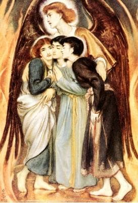 Painting of Shadrach Meshach And Abednego By Simeon Solomon 1863