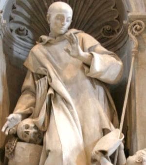 Detail of A Statue of Saint Bruno Refusing A BishopS Mitre By Michaelangelo Slodtz 1744 Saint PeterS Basilica Rome Italy
