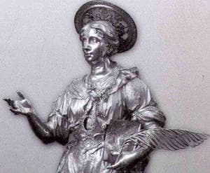 Statue of Saint Comasia Date And Artist Unknown