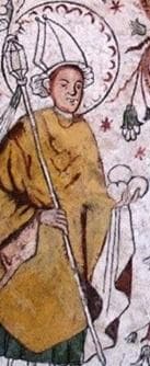 Detail of A Painting of Saint Eskil Overselo Sweden Artist Unknown
