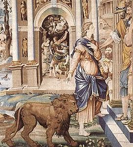 Detail From Saint Mammas And Duke Alexander By Jean Cousin The Elder 1541 Tapestry Musée Du Louvre Paris