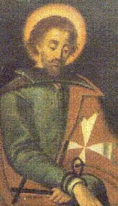 Detail From A Painting Of Blessed Adrian By Edward Caruna Dingli Museum Of The Order Of Saint John Malta