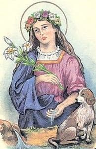 Detail Of An Antique Italian Holy Card Of Blessed Agnes Of Bagno Di Romagna By Bertoni Date Unknown
