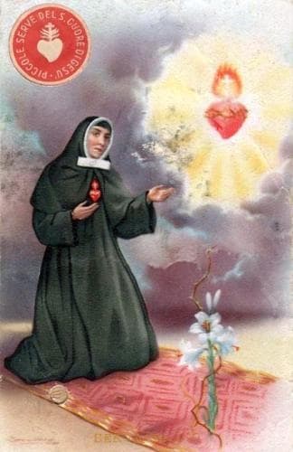 Antique Italian Holy Card Of Blessed Anna Michelotti Date And Artist Unknown