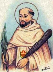 Detail Of An Antique Italian Holy Card Of Blessed Arnald Arench By Bertoni Date Unknown