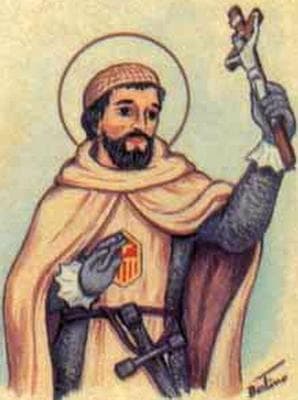 Detail Of An Antique Holy Card Of Blessed Arnaldo De Rossinol By Bertoni Date Unknown