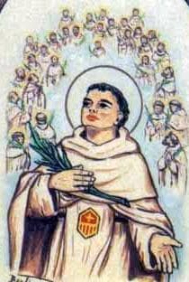 Detail From An Antique Italian Holy Card Of Blessed Arnaldo Serra