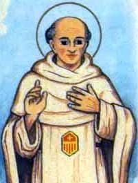 Detail Of An Antique Italian Holy Card Of Blessed Bernard Of Verdun By Bertoni Date Unknown