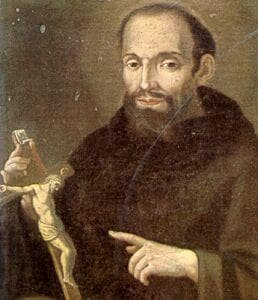 Holy Card Detail Of A Painting Of Blessed Bonaventura Artist Unknown