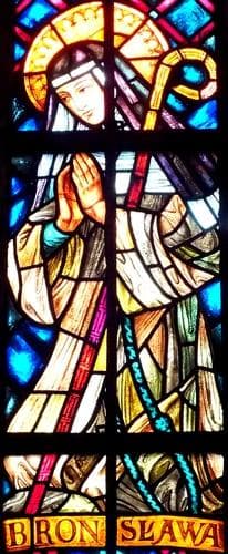 Detail Of A Stained Glass Window Of Blessed Bronislava Of Poland Date And Artist Unknown Saint John The Baptist Cathedral Wrocław Poland Photographed On 4 September 2017 By Aw58