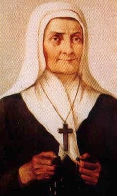 Detail Of An Italian Holy Card Of Blessed Catherine Date And Artist Unknown