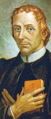 Detail Of A Painting Of Blessed Carlo Steeb 1820 By Aronne Del Vecchio