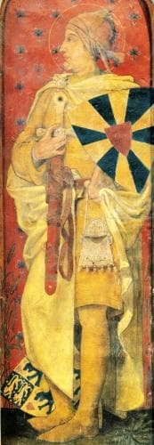 Painting Of Blessed Charles I Of Flandre By Edmond De Busscher 1858