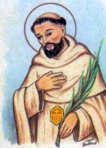 Detail Of An Italian Holy Card Of Blessed Diego Martinez By Bertoni Date Unknown