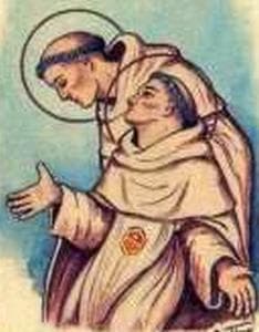 Detail Of An Antique Italian Holy Card Of Beati Alfonso De Maneses E Dionisio De Vilaregut