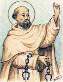 Detail Of An Italian Holy Card Of Blessed Domenico Of Perpignano By Bertoni Date Unknown