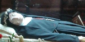 Detail Of A Photograph Of The Shrine Of The Blessed Helen Guerra In The Church Of Saint Augustine Lucca Italy Photographed In 2010 By Tetraktys