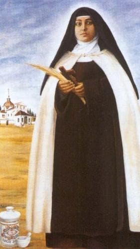 Detail Of A Painting Of Blessed Elvira Moragas Cantarero Date And Artist Unknown