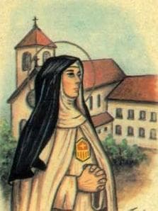 Detail Of An Italian Holy Card Of Blessed Frances Martel By Bertoni Date Unknown