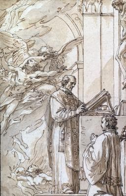 Detail From Blessed Francis Venimneni Celebrating Mass For Souls In Purgatory By Giuseppe Cades Late 18Th Century Metropolitan Museum Of Art New York