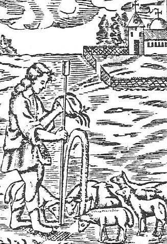 Illustration Of Saint Gezelinus Of Schlebusch 1729