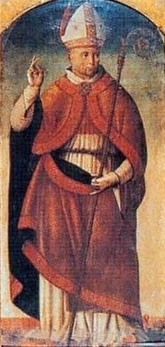 Detail Of Antique Italian Holy Card Of Blessed Giovanni Tavelli Date And Artist Unknown