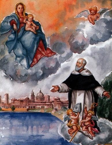 Detail Of An Italian Holy Card Of Blessed James Benefatti Date And Artist Unknown
