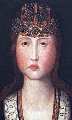 Detail From A Portrait Of Blessed Jane Of Portugal C1475 Convento De Jesus Aveiro Portugal