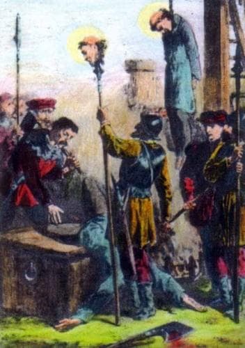 Martyrdom Of Blessed John Amias And Blessed Robert Dalby