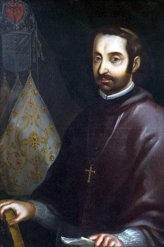 Detail Of A Oil Painting Of Viceroy Juan De Palafox Y Mendoza Date And Artist Unknown Currently In The Salón De Virreyes Of The Museo Nacional De Historia Chapultepec Castle Mexico City Mexico