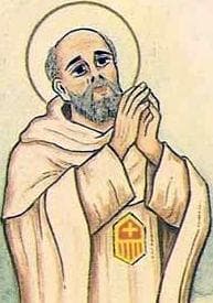 Detail From An Italian Holy Card Of Blessed Juan De Prunera By Bertoni Date Unknown