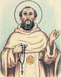 Detail From An Italian Holy Card Of Blessed Juan Urgel By Bertoni Date Unknown