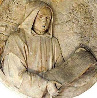 Detail Of A BasRelief Medallion Of Blessed Lanunio Date And Artist Unknown