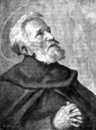 Detail Of A Painting Of Blessed Manfredo Settala Date And Artist Unknown