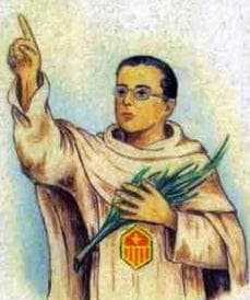 Detail Of An Italian Holy Card Of Blessed Manuel Sancho Aguilar By Bertoni Date Unknown