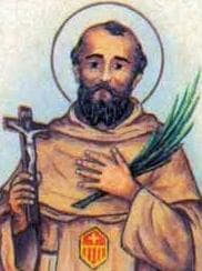 Detail Of An Italian Holy Card Of Blessed Marco Mattia By Bertoni