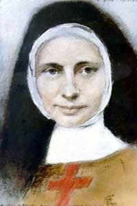 Water Colour Portrait Of Blessed Mary Frances Schervier From The Franciscan Sisters Artist Unknown