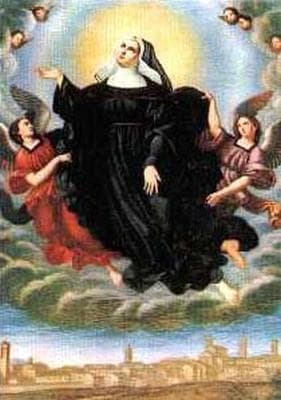 Detail Of A Painting Of Blessed Matthia Dei Nazzarei Date And Artist Unknown