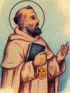 Detail Of An Antique Italian Holy Card Of Blessed Michael De Plagis By Bertoni Date Unknown