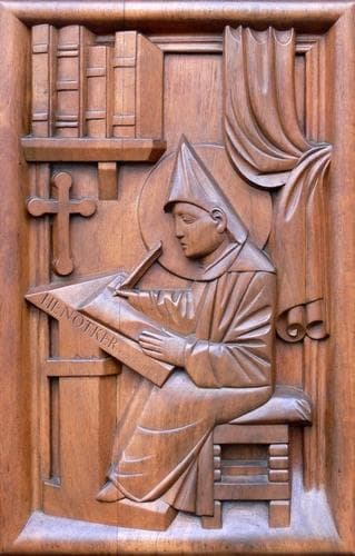 BasRelief Of Blessed Notker Date Artist Unknown Collegiate Church Of Saint Gallen Switzerland Photographed In October 2008 By Andreas Praefcke