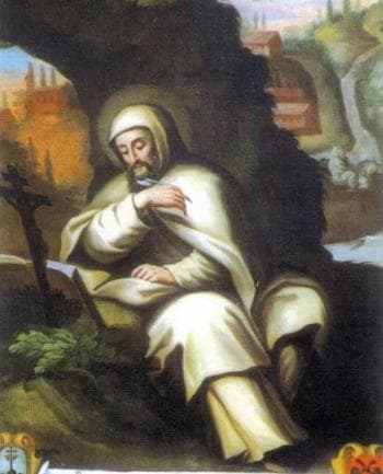 Detail Of A 17Th Century Painting Of Blessed Paolo Giustiniani Artist Unknown