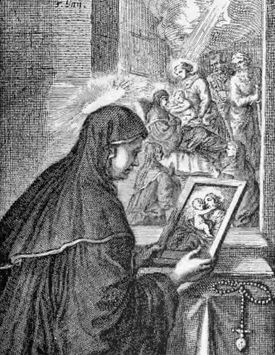 Illustration Of Paula From The Book Saints Of The Order Of Saint Benedict Designed By Father Amandus Liebhaber