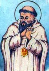 Detail Of An Antique Italian Holy Card Of Blessed Peter Pasquale By Bertoni Date Unknown