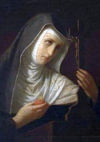 Detail Of An Oil Painting Of Blessed Salomea 1837 By Maksymilian Piotrowski The Original Is In The Muzeum Okręgowe In Bydgoszczy Poland
