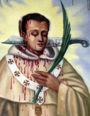 Detail Of A Blessed Sancho Of Aragon Holy Card Date And Artist Unknown