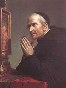 Painting Of Blessed Stephen Praying Before The Image Of Our Lady Of Good Counsel Date And Artist Unknown