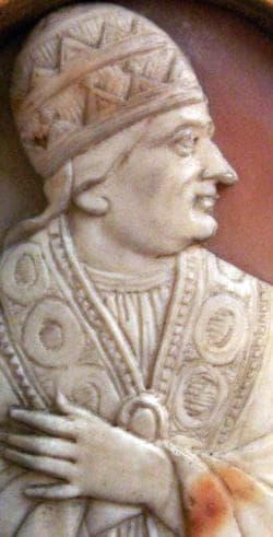 Detail of A Cameo of Pope Blessed Gregory X Date Unknown Artist Unknown Cathedral De Notre Dame Paris France Photographed On 4 September 2007 By Phgcom Swiped From Wikimedia Commons